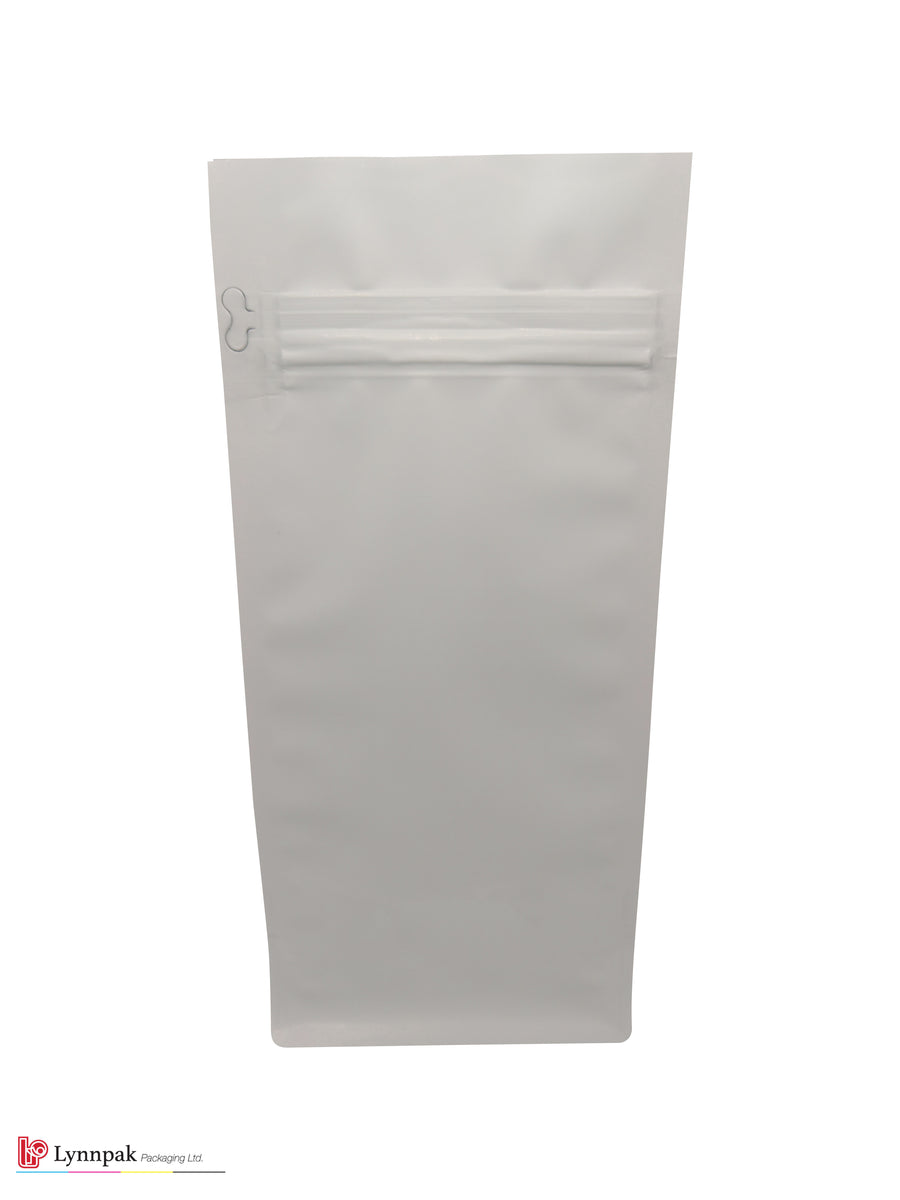 1 lb Block Bottom Bag with Pocket Zipper - 750 Pcs/Box