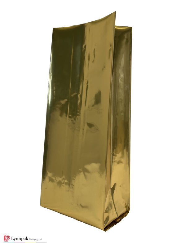 Gold Side Gusset Bag fits 5lb, side view