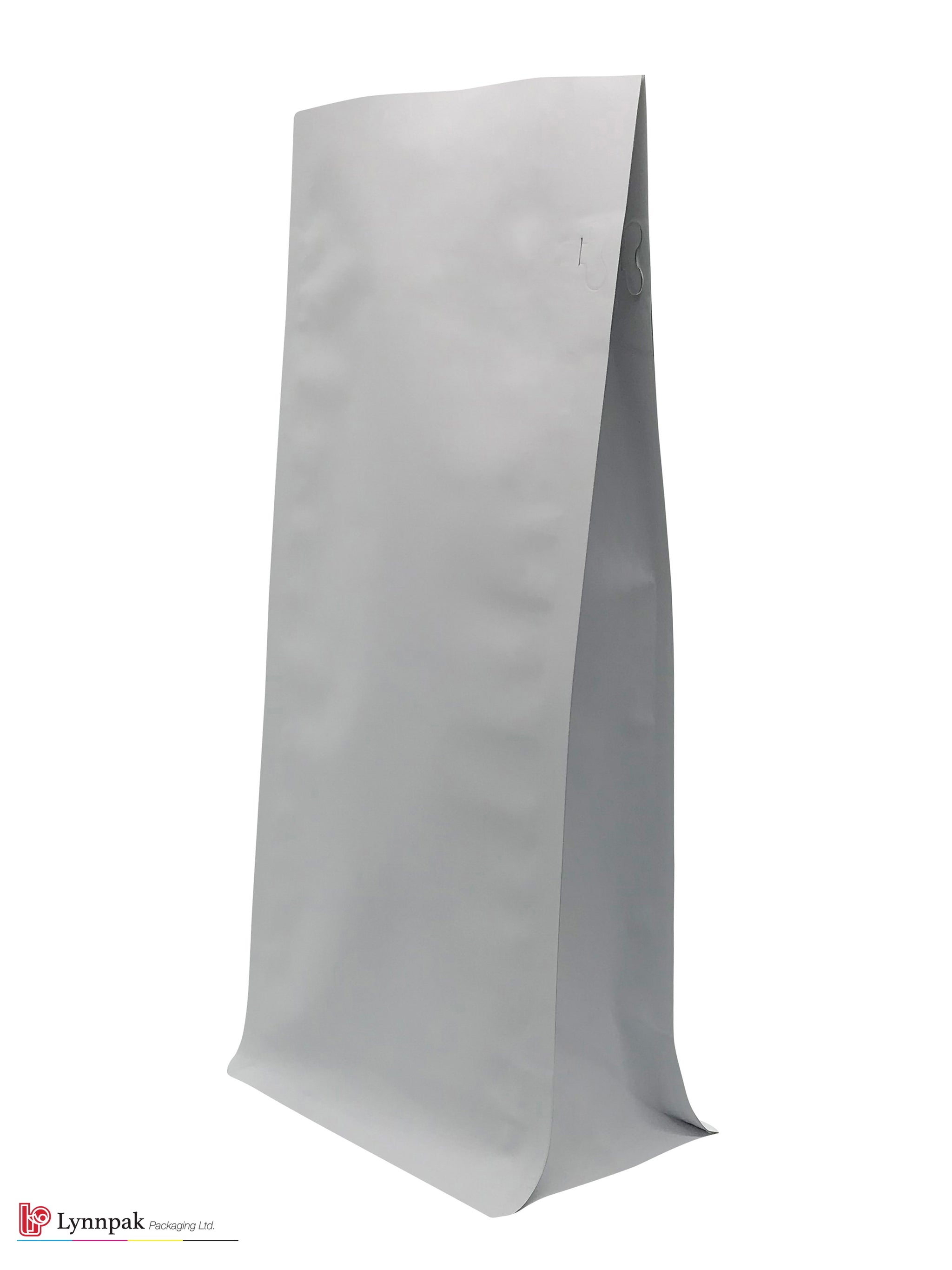 White Block Bottom Paper Bags - PackagingBest