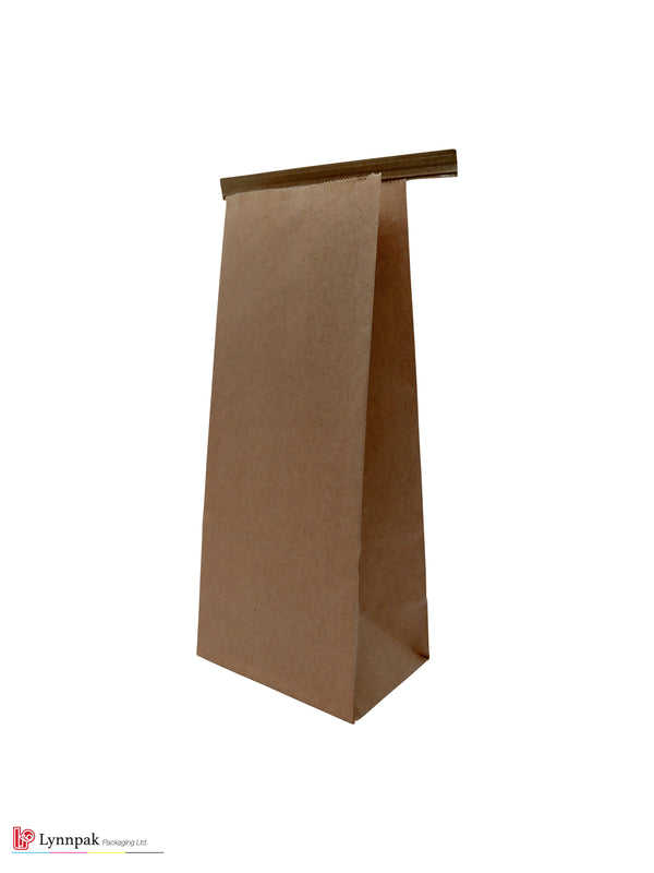 0.5 lb Natural Kraft Paper Bag with Tin Tie - 1000 Pcs/Box